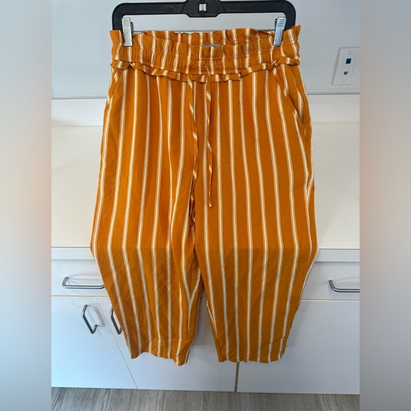 5 for $25- Orange and White Striped Pants made by Ci Sono - Picture 11 of 16
